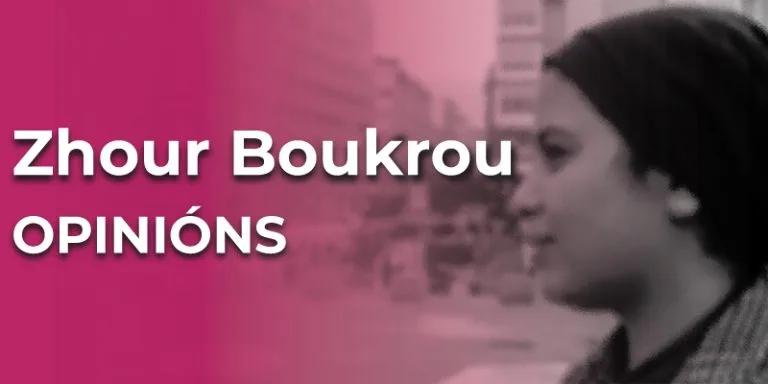Zhour Boukrou. Refuxiada, vive coa súa familia en Galiza desde o 2016.